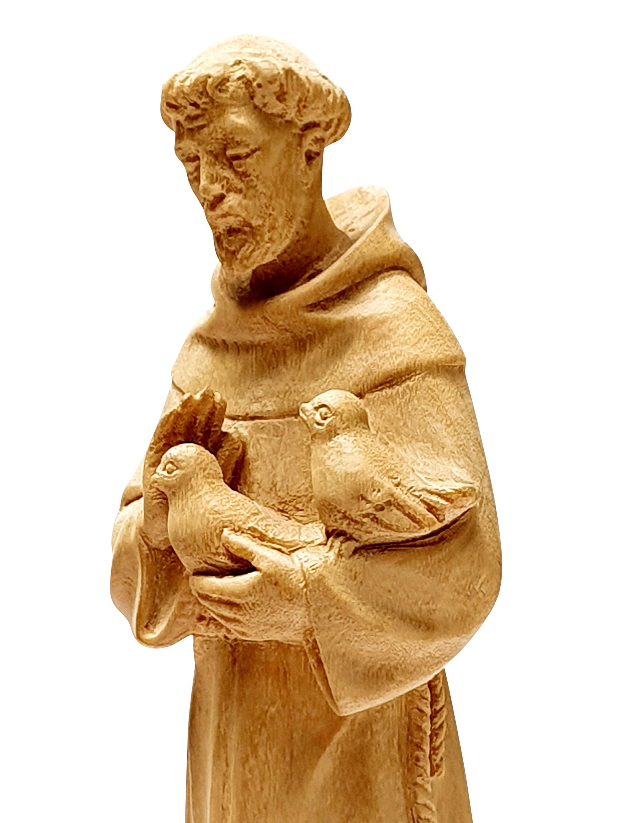 Imagem de São Francisco em Madeira 9 cm-TerraCotta Arte Sacra
