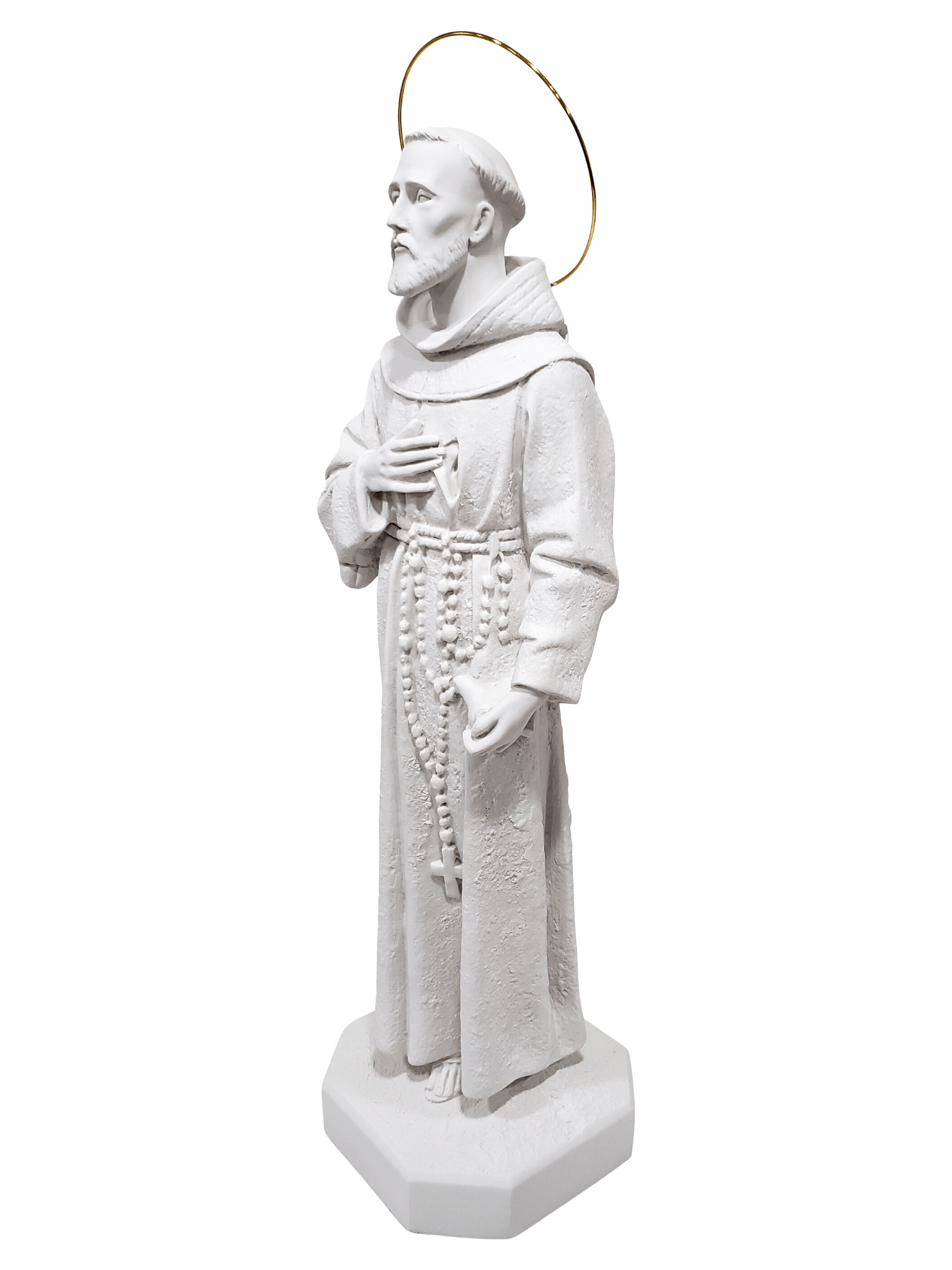 Imagem de São Francisco em Pó de Mármore 62 cm-TerraCotta Arte Sacra