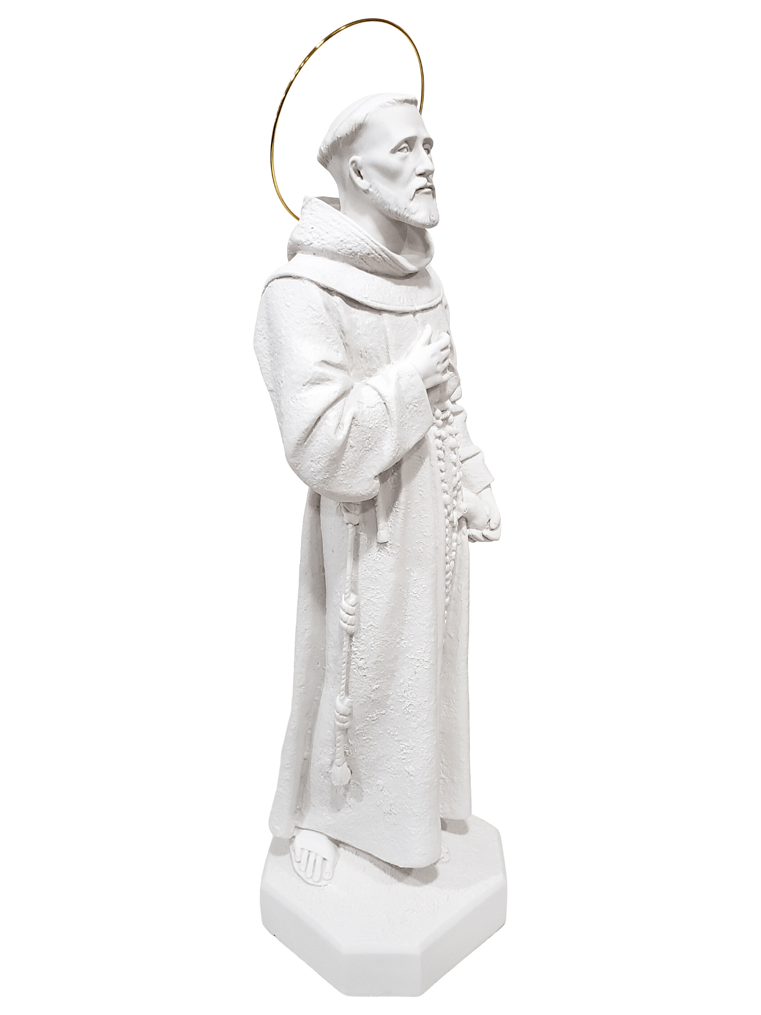 Imagem de São Francisco em Pó de Mármore 62 cm-TerraCotta Arte Sacra