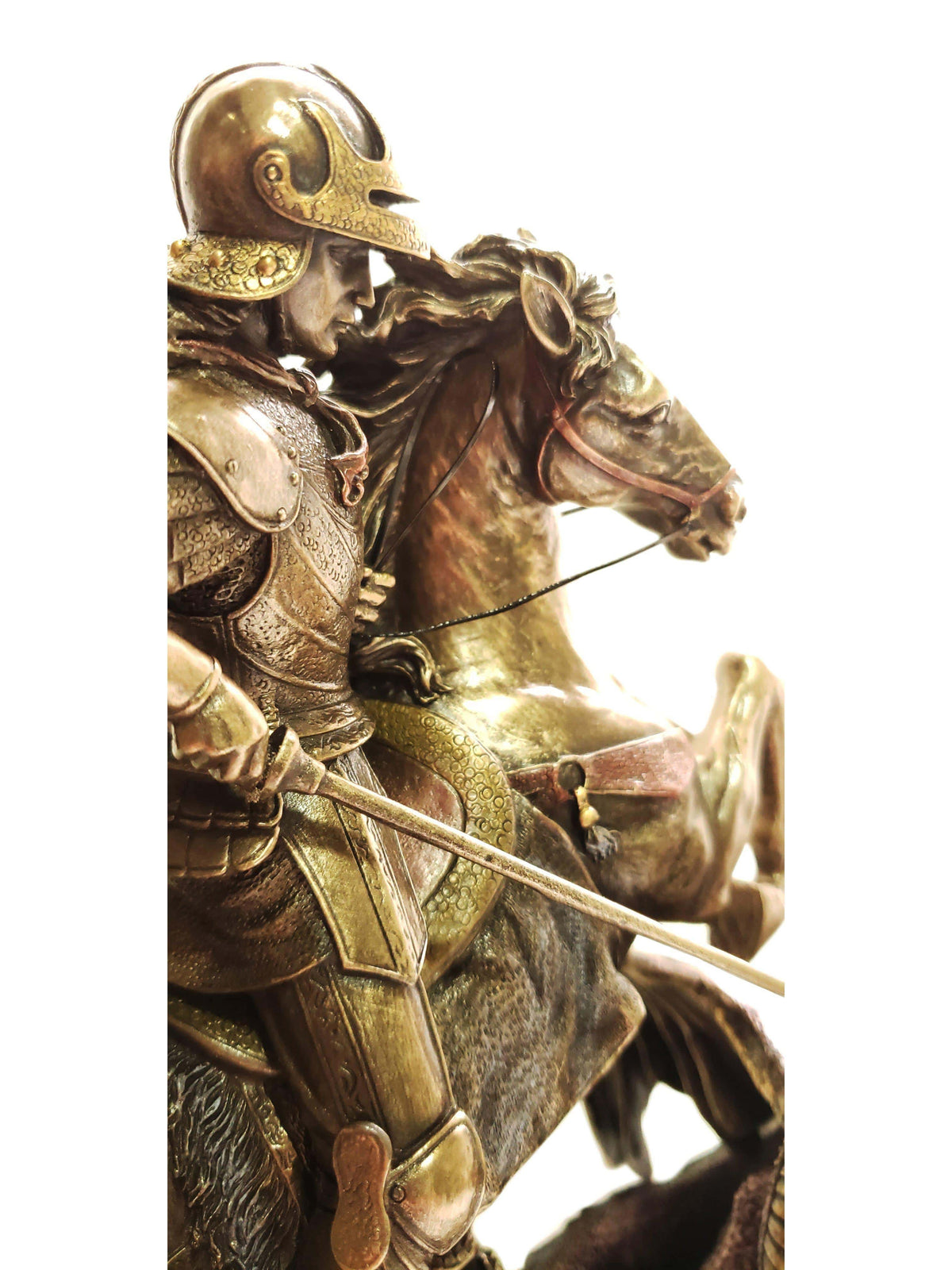 Imagem de São Jorge com Lança 26 cm-TerraCotta Arte Sacra