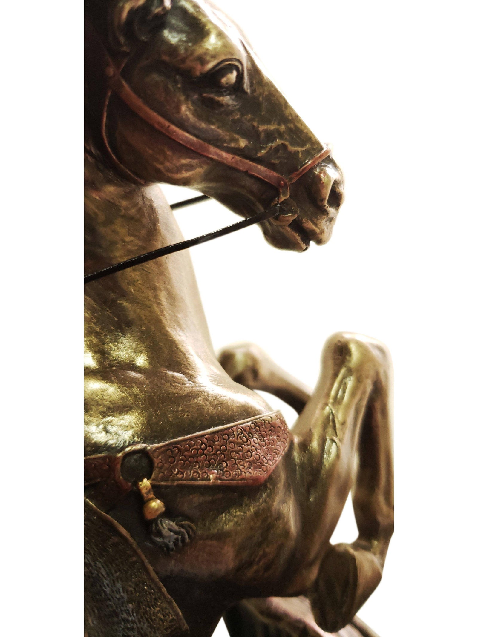 Imagem de São Jorge com acabamento em bronze 26 cm-TerraCotta Arte Sacra