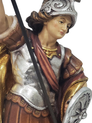 Imagem de São Jorge de Madeira Italiana 33 cm-TerraCotta Arte Sacra