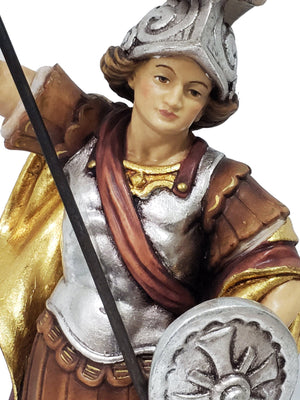 Imagem de São Jorge de Madeira Italiana 33 cm-TerraCotta Arte Sacra