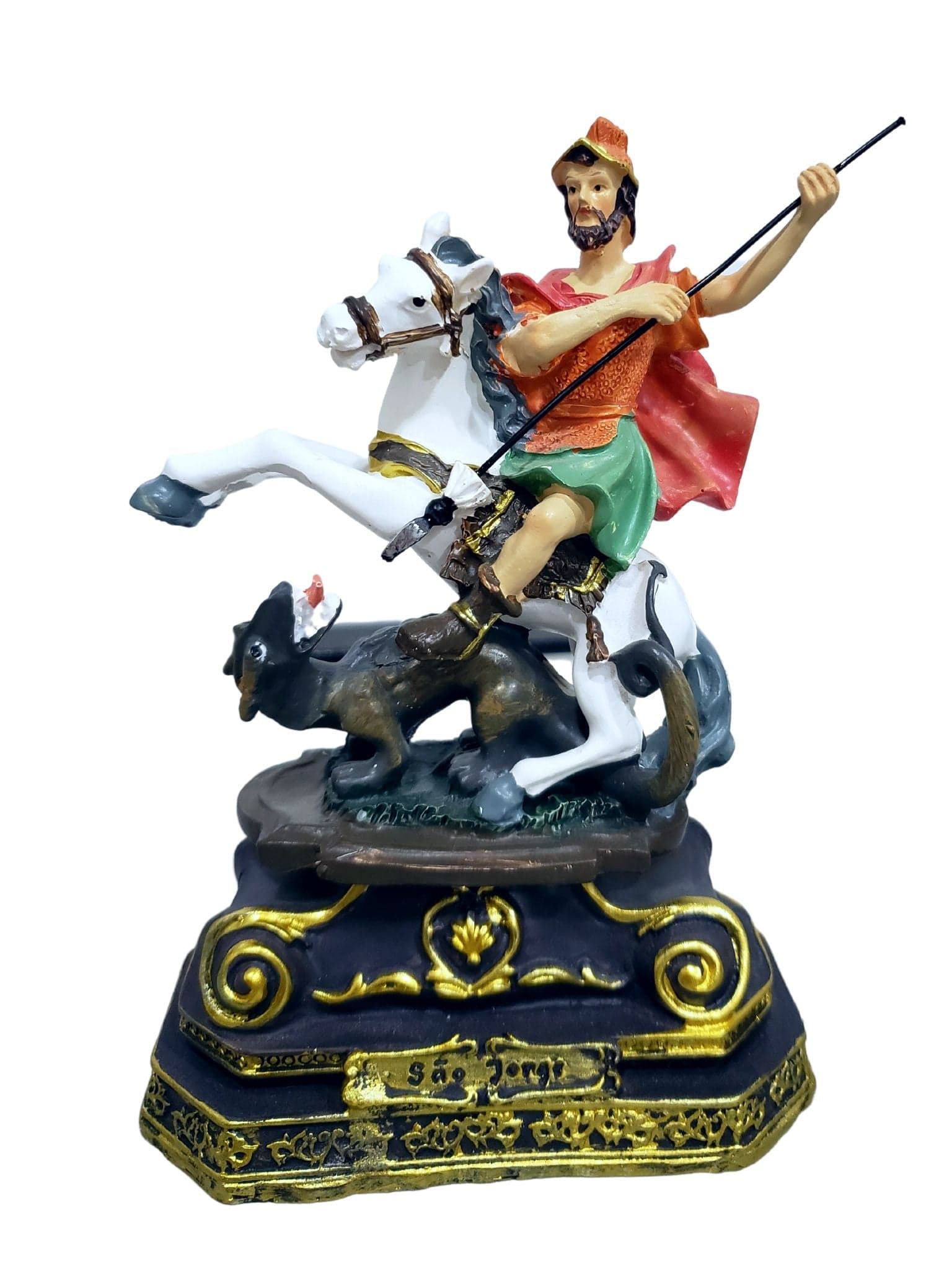 Imagem de São Jorge em Resina 17 cm-TerraCotta Arte Sacra