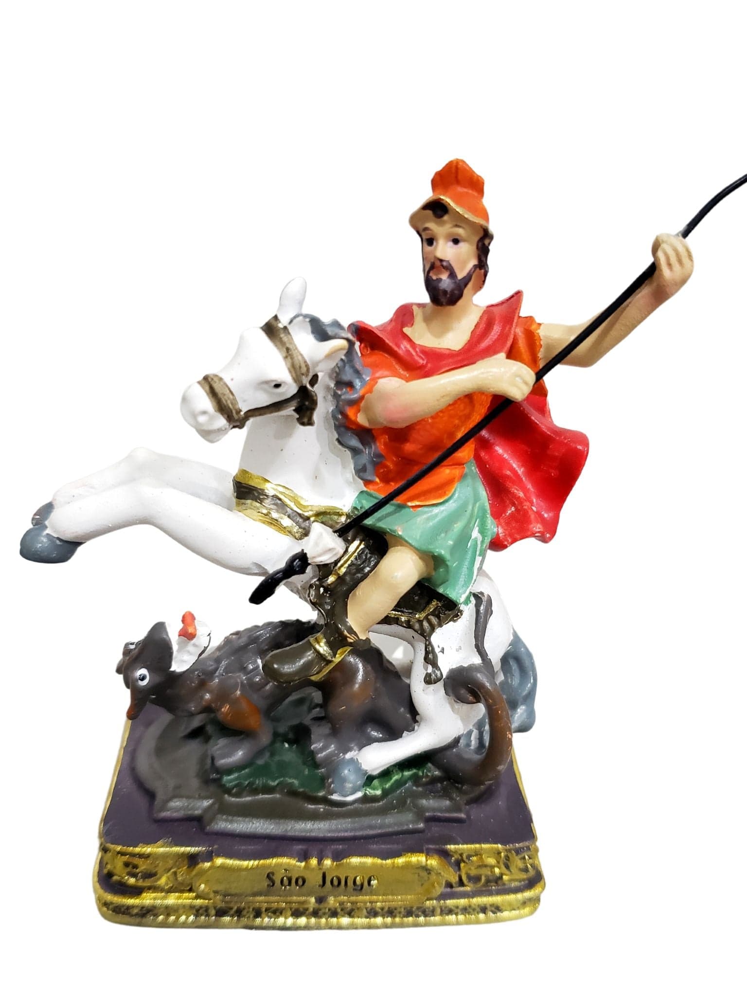 Imagem de São Jorge em Resina 9 cm-TerraCotta Arte Sacra