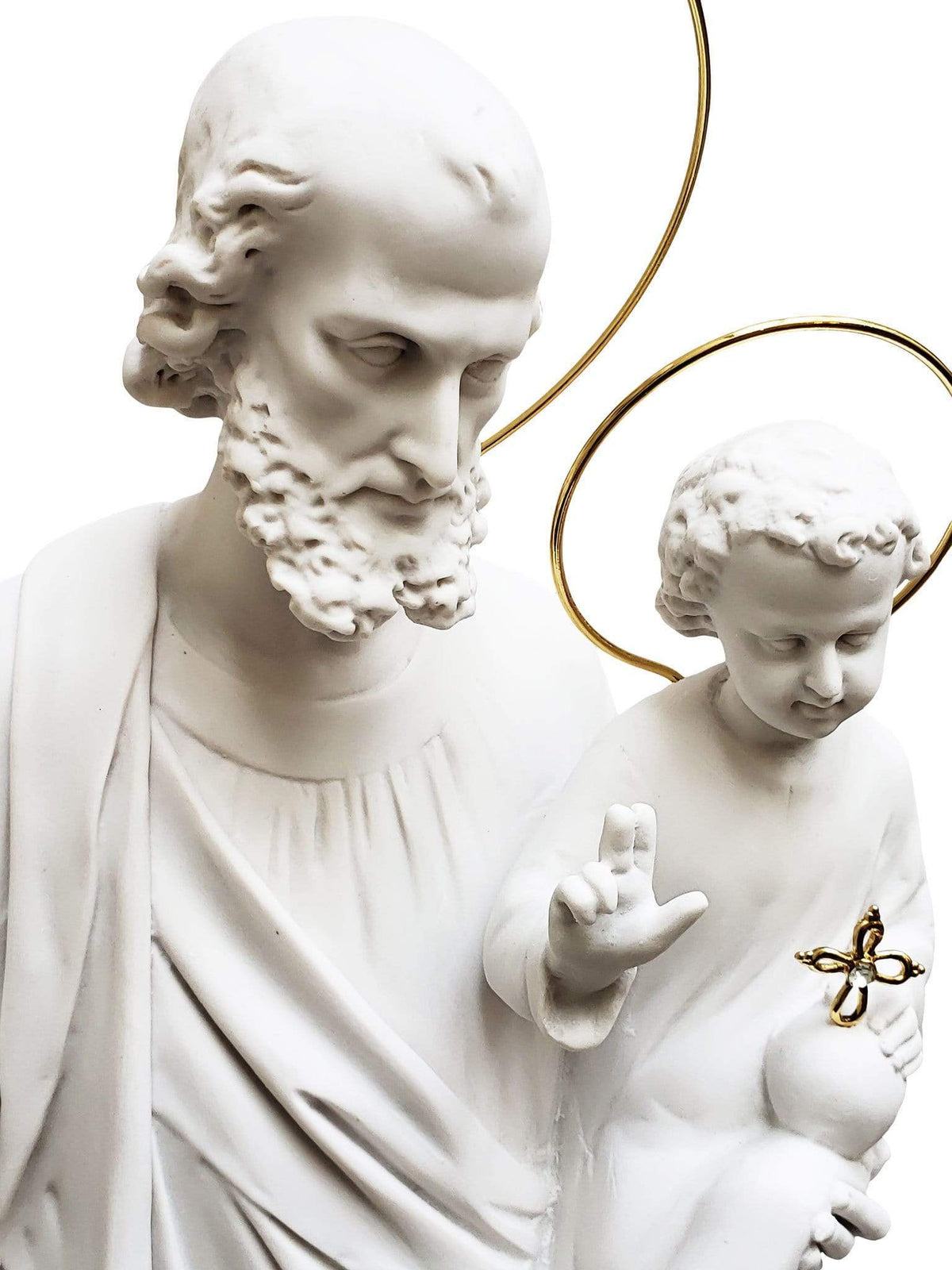 Imagem de São José 60 cm em Pó de Mármore-TerraCotta Arte Sacra