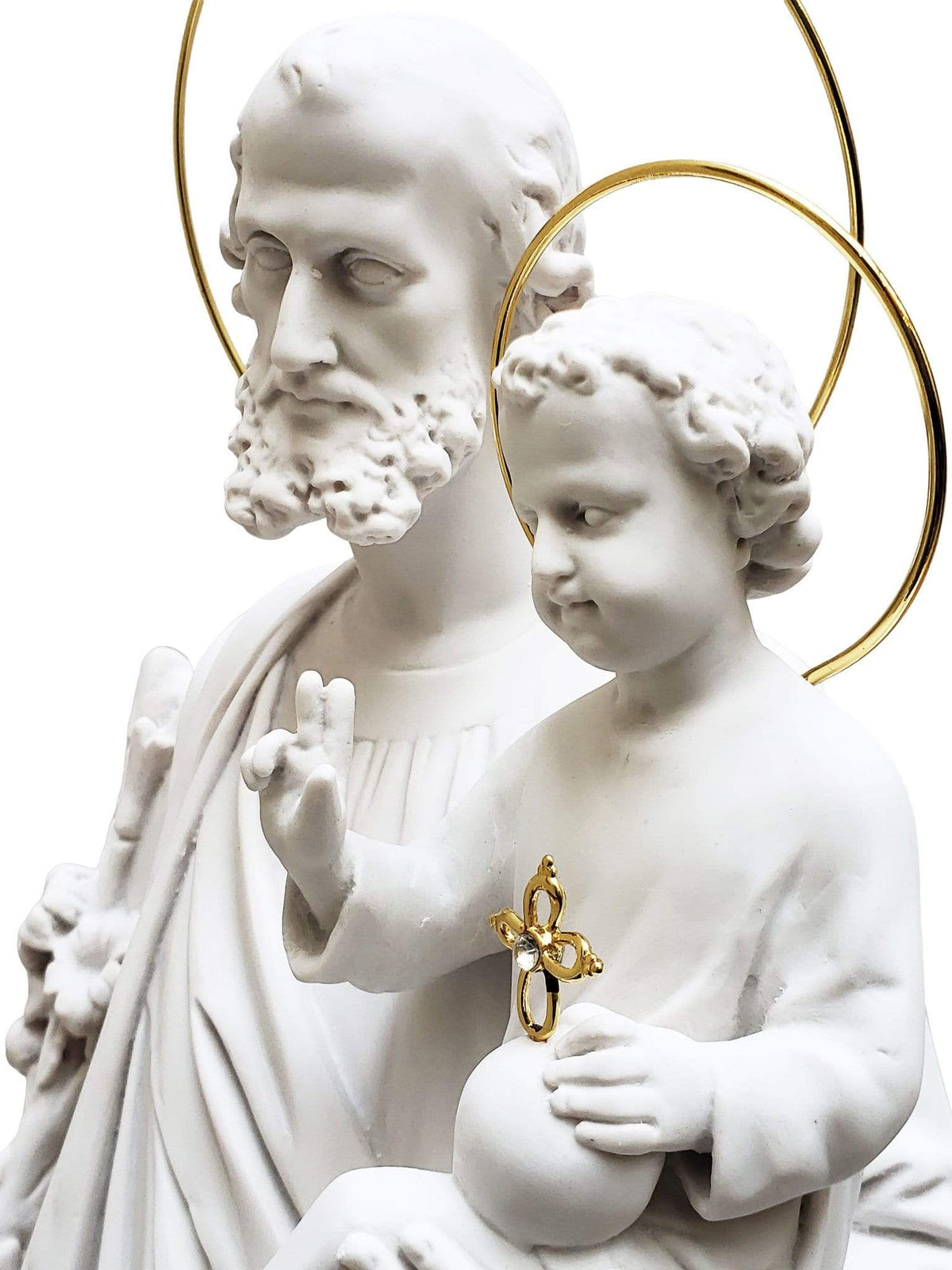 Imagem de São José 60 cm em Pó de Mármore-TerraCotta Arte Sacra