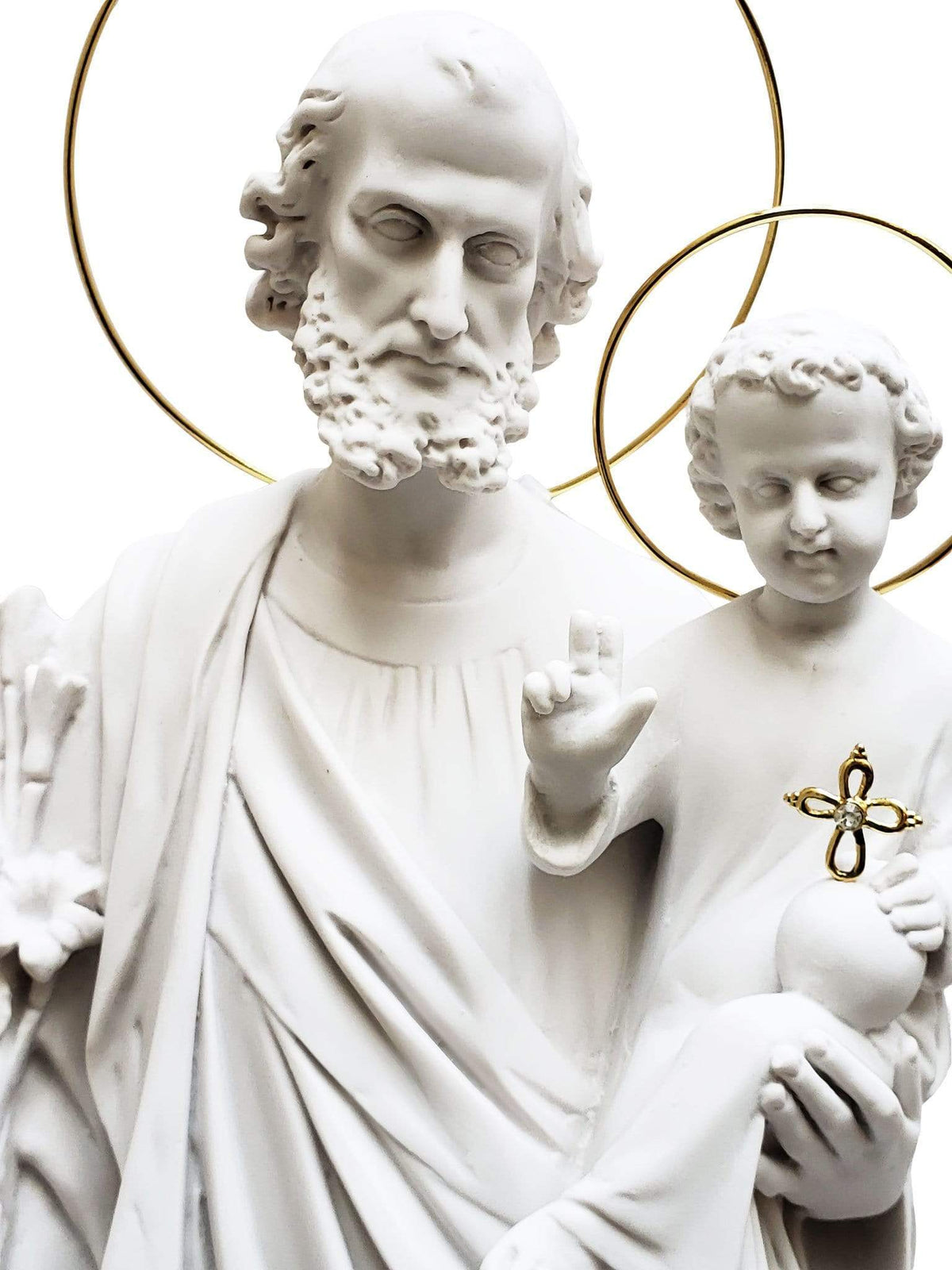 Imagem de São José 60 cm em Pó de Mármore-TerraCotta Arte Sacra