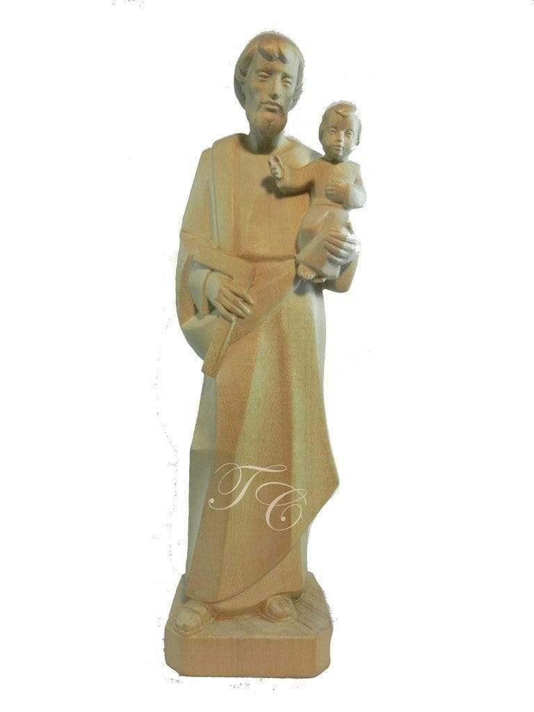 Imagem de São José de Madeira 20 cm-TerraCotta Arte Sacra