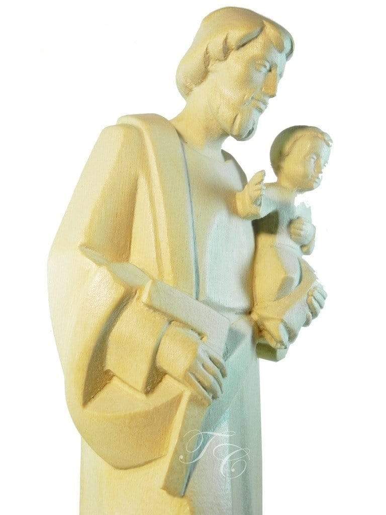 Imagem de São José de Madeira 20 cm-TerraCotta Arte Sacra