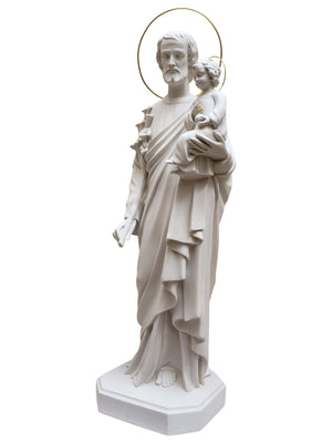 Imagem de São José em Pó de Mármore 105 cm-TerraCotta Arte Sacra