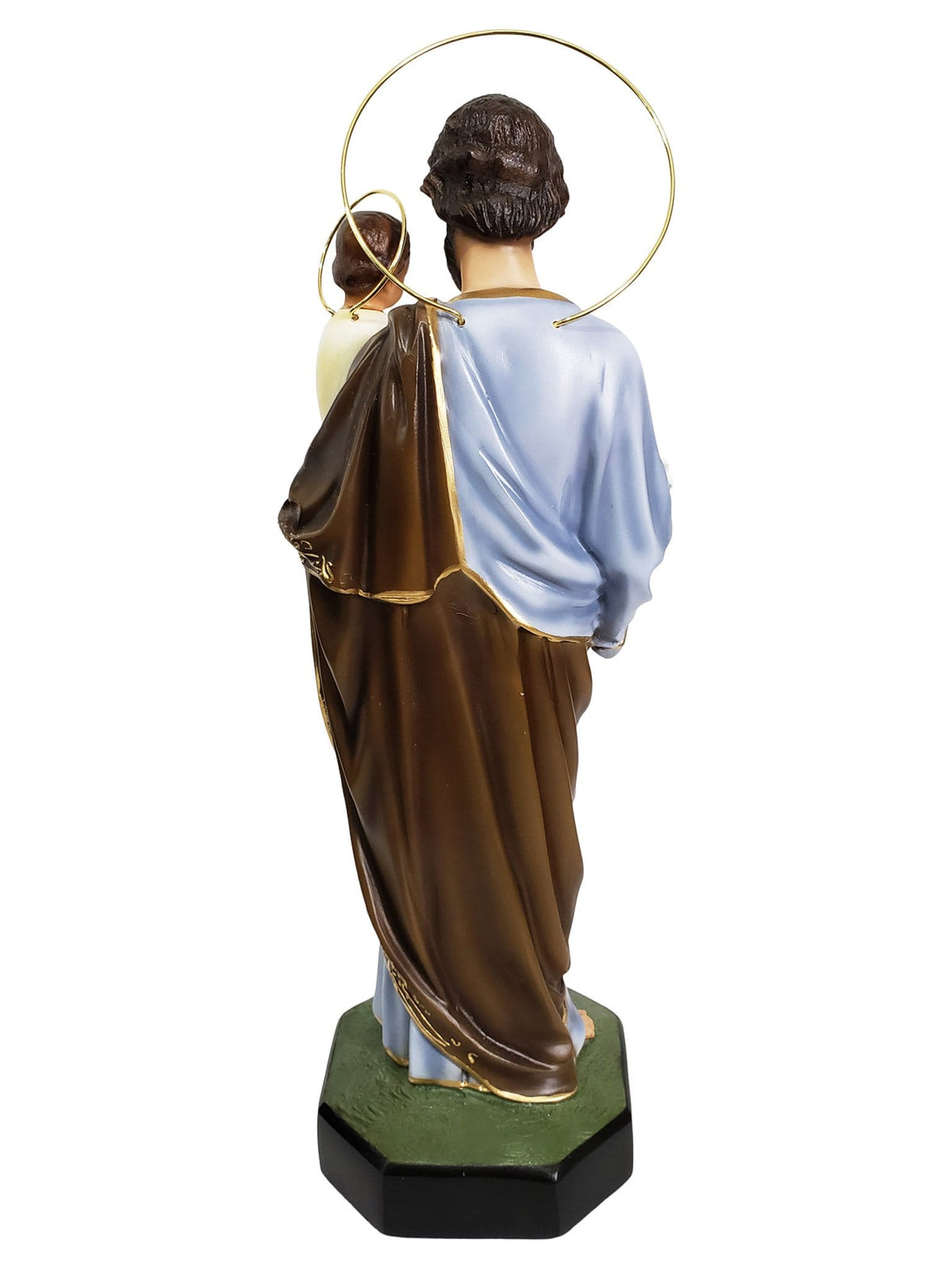 Imagem de São José em Pó de Mármore 43 cm com Olhos de Vidro-TerraCotta Arte Sacra