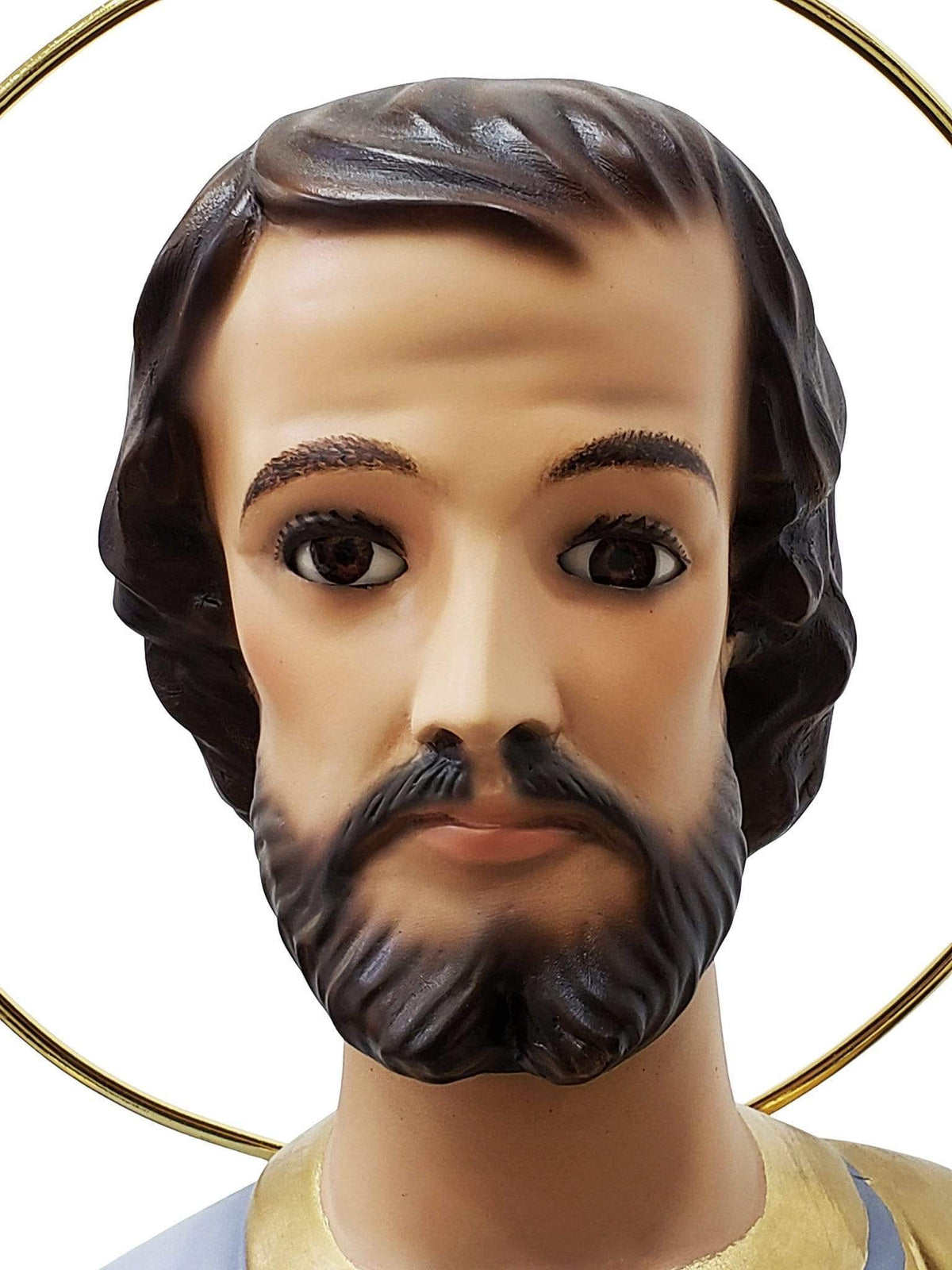 Imagem de São José em Pó de Mármore com Olhos de Vidro 105 cm-TerraCotta Arte Sacra