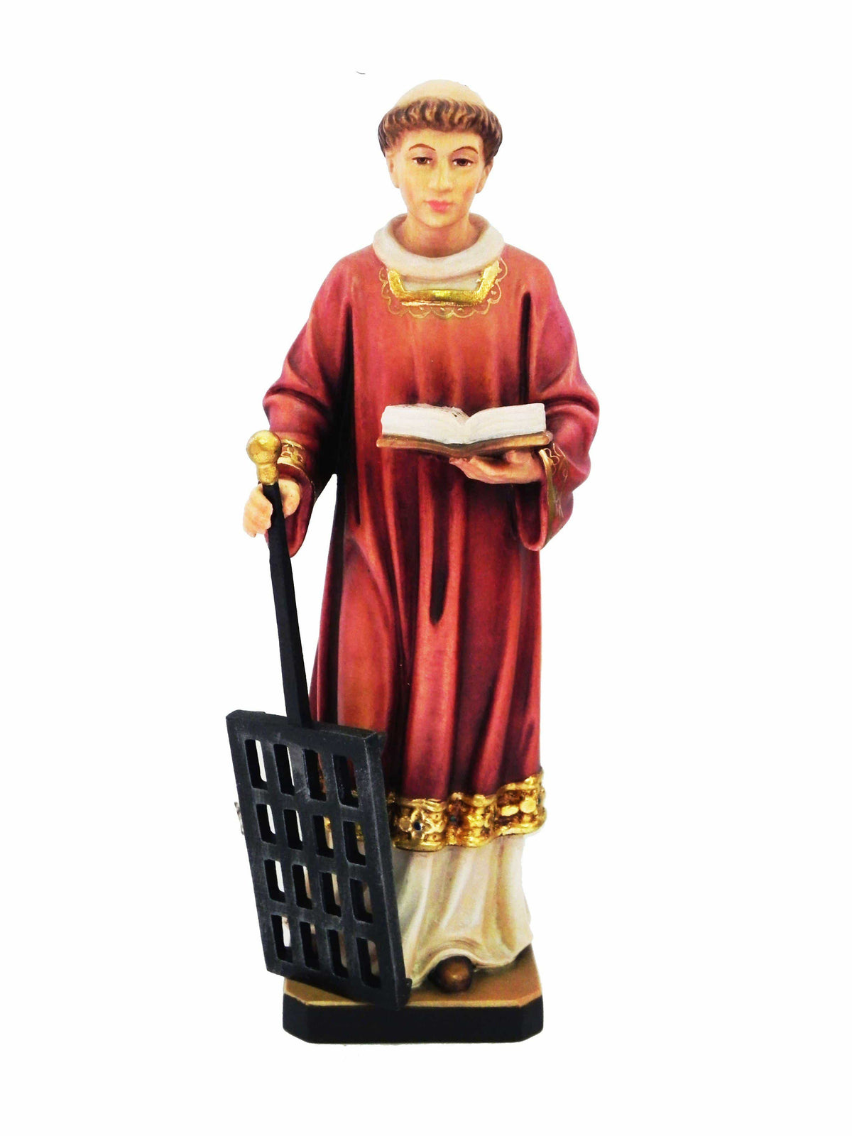 Imagem de São Lourenço de Madeira Italiana 20 cm-TerraCotta Arte Sacra