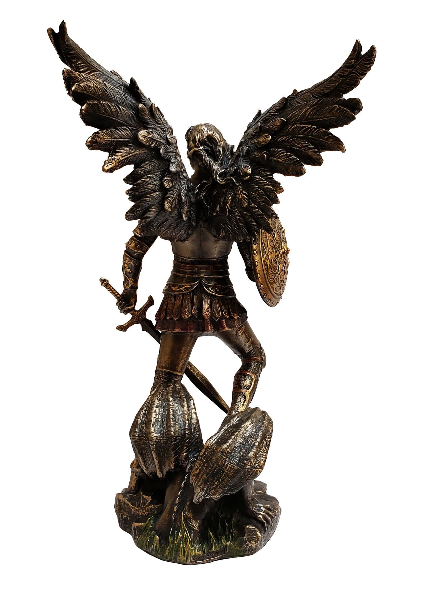 Imagem de São Miguel Acabamento em Bronze 32 cm-TerraCotta Arte Sacra