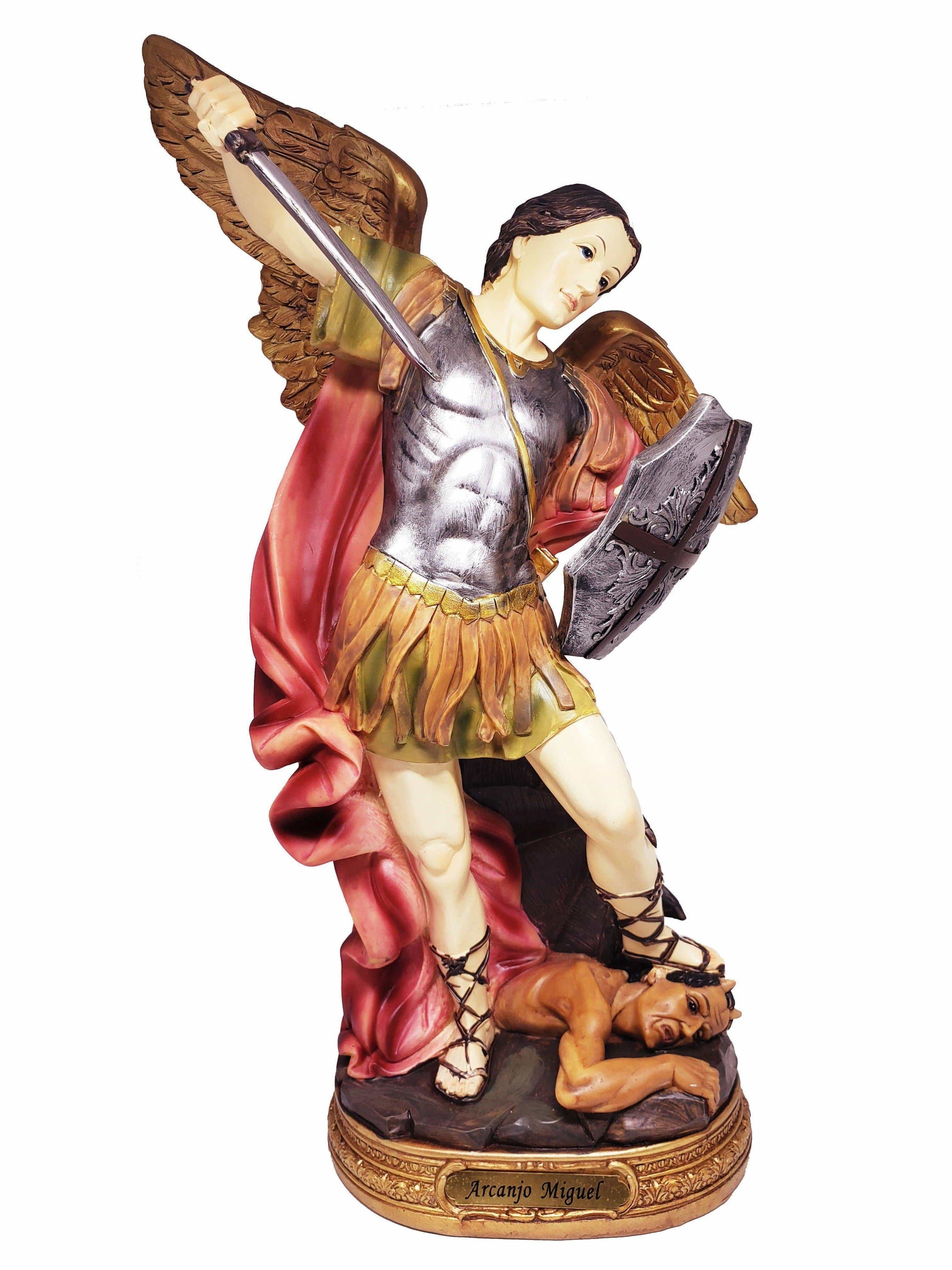Imagem de São Miguel de Resina 20 cm-TerraCotta Arte Sacra