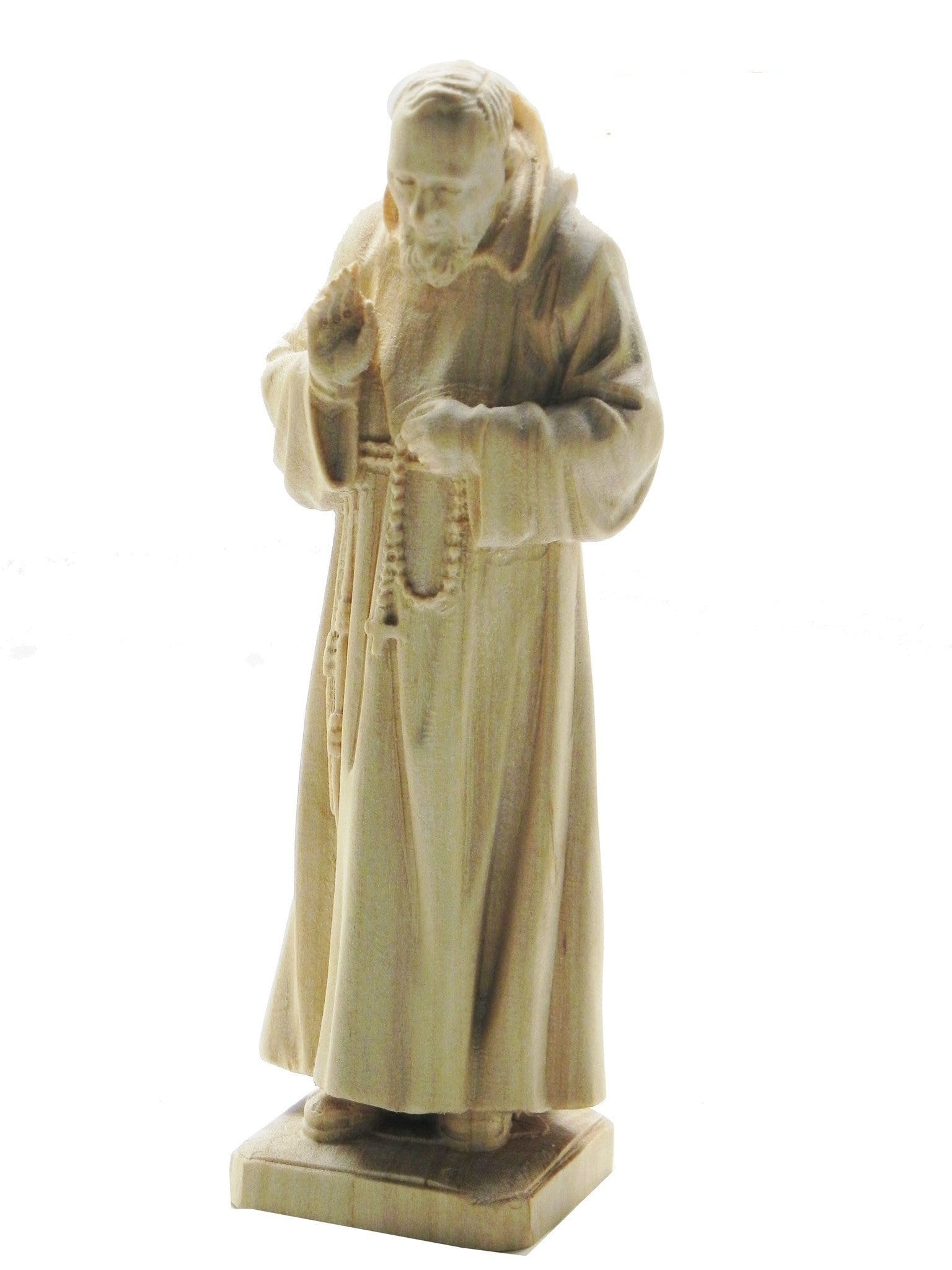 Imagem de São Padre Pio de Madeira de 19 cm-TerraCotta Arte Sacra