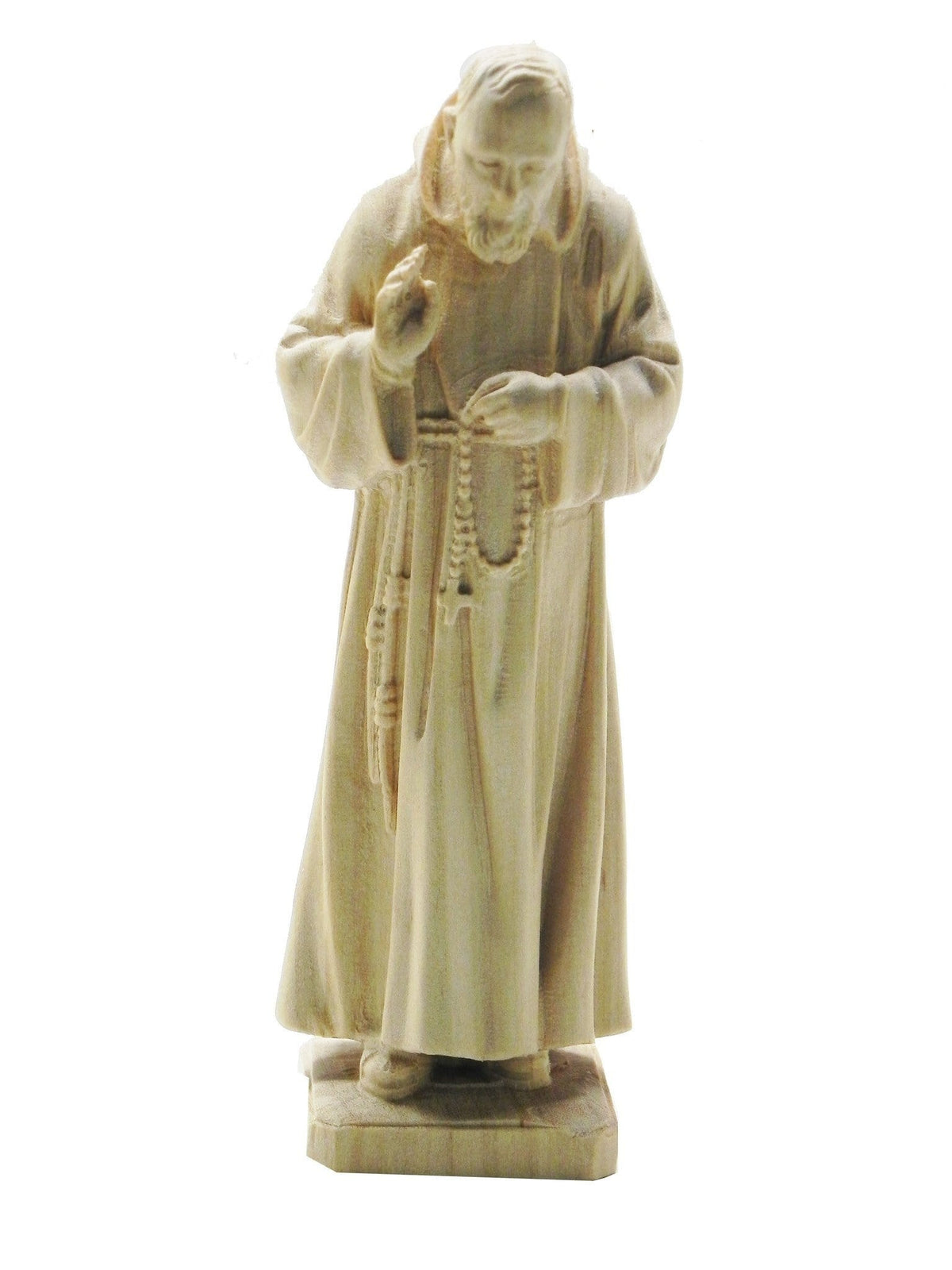 Imagem de São Padre Pio de Madeira de 19 cm-TerraCotta Arte Sacra