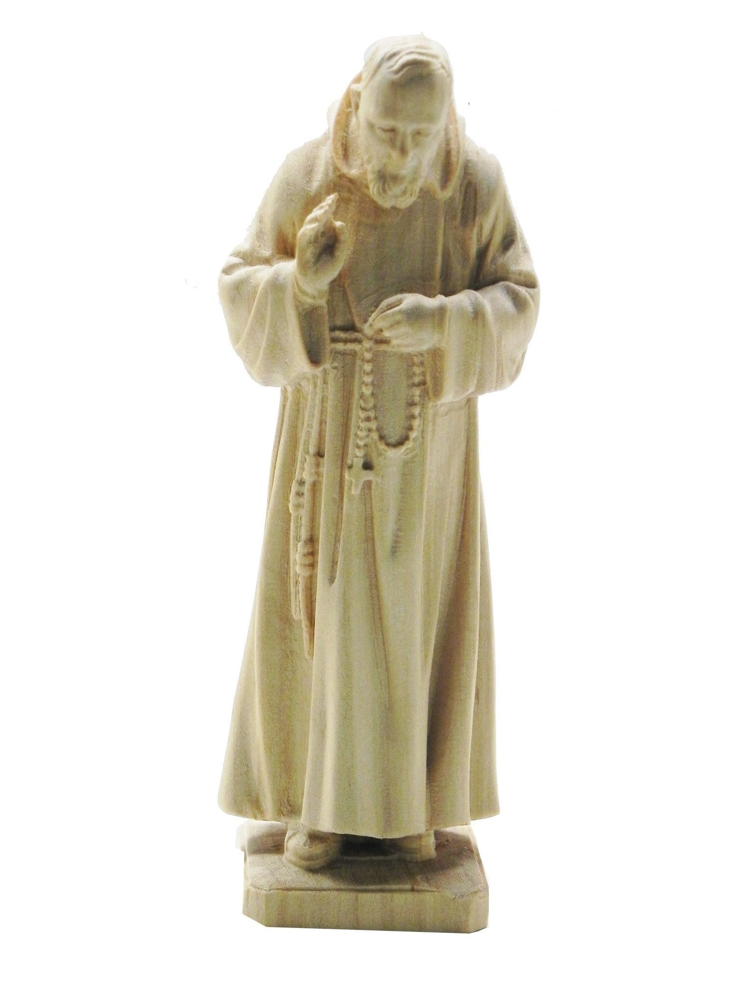 Imagem de São Padre Pio de Madeira de 19 cm-TerraCotta Arte Sacra