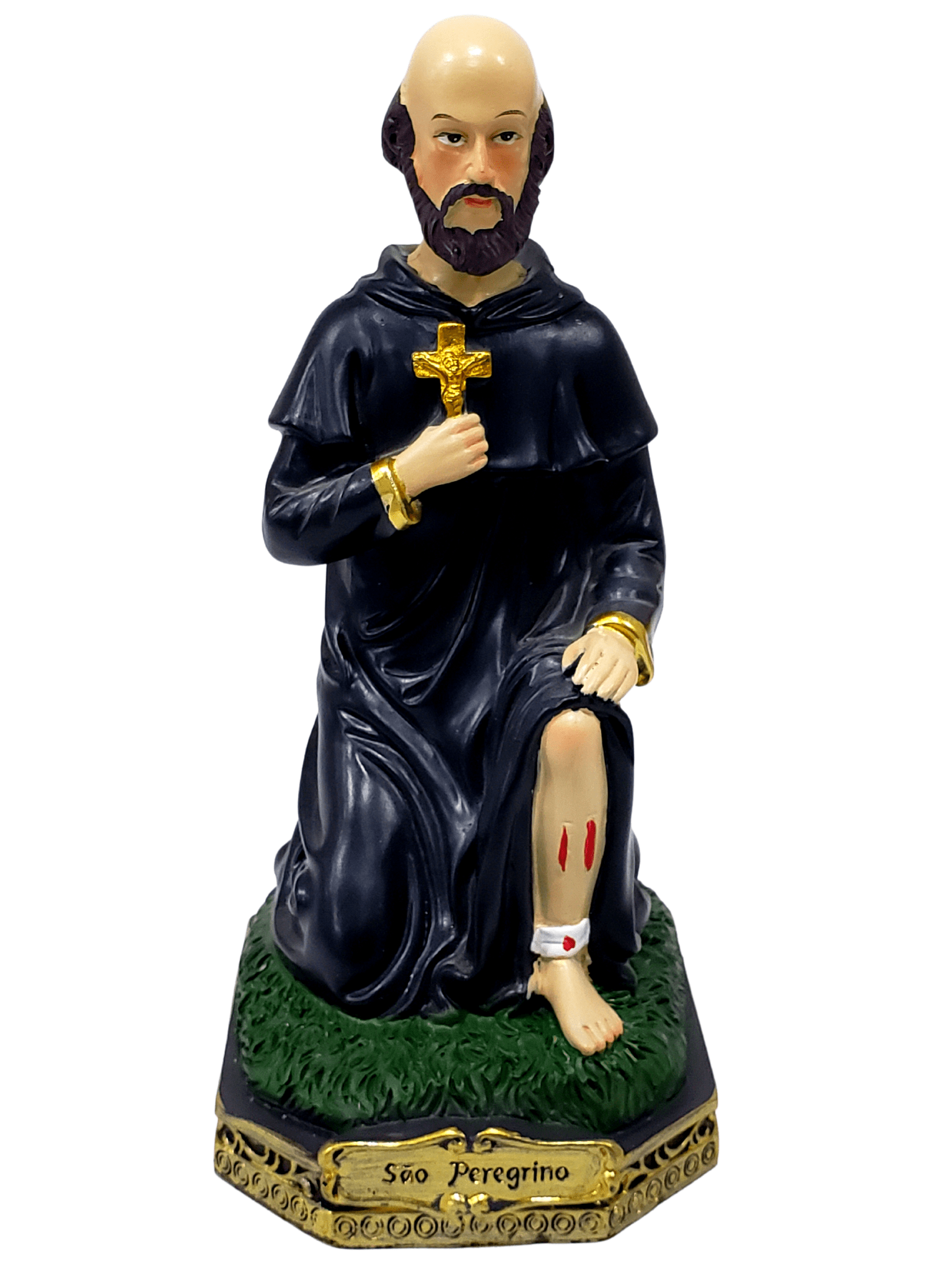 Imagem de São Peregrino em Resina 22 cm-TerraCotta Arte Sacra