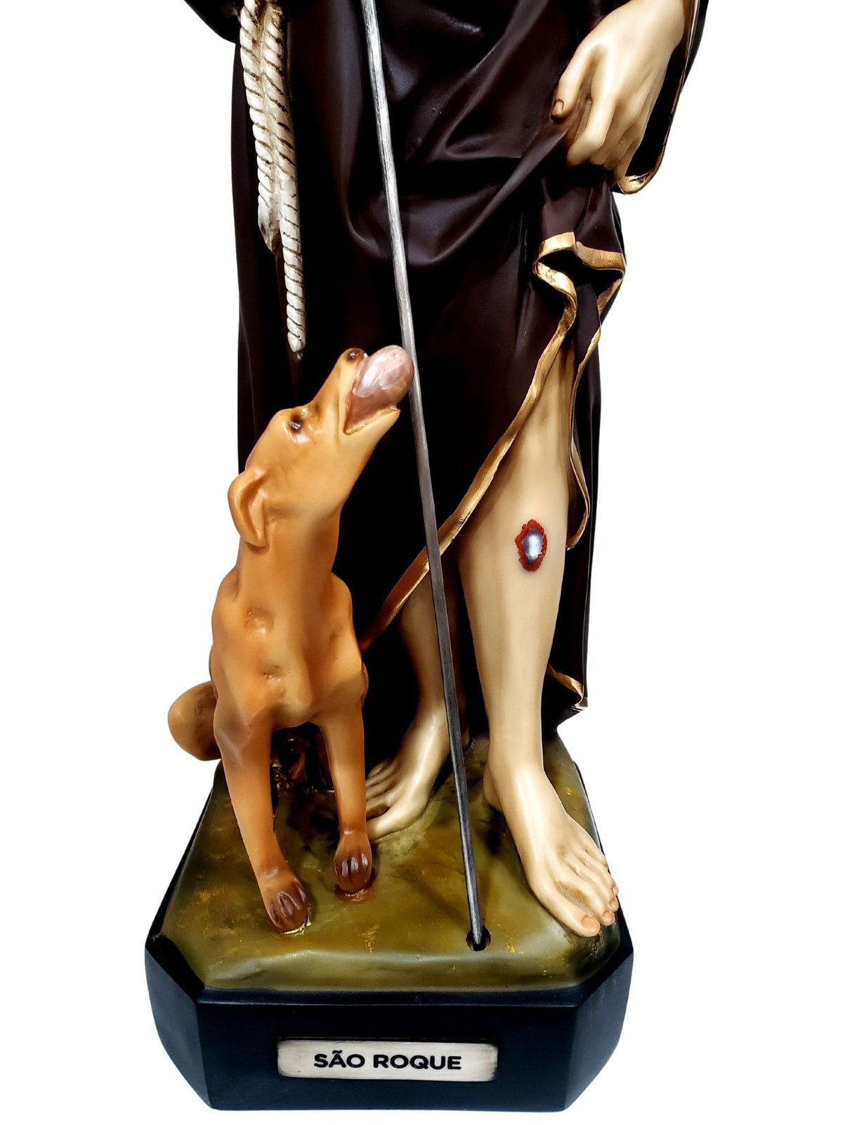 Imagem de São Roque Barroco Português 66 cm-TerraCotta Arte Sacra
