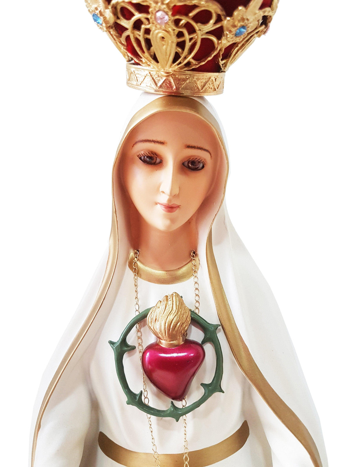 Imagem do Imaculado Coração de Fátima 55 cm-TerraCotta Arte Sacra