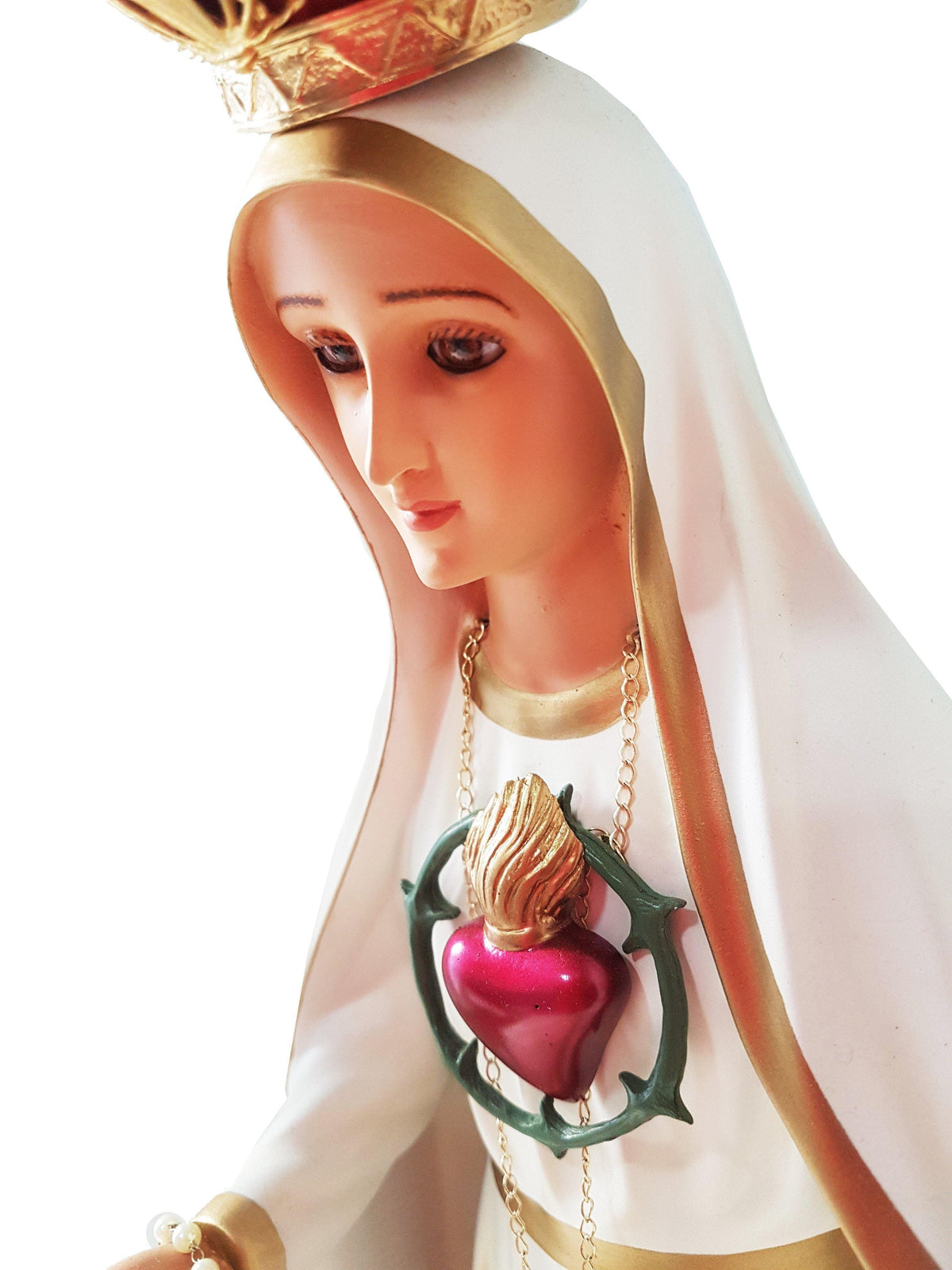 Imagem do Imaculado Coração de Fátima 55 cm-TerraCotta Arte Sacra