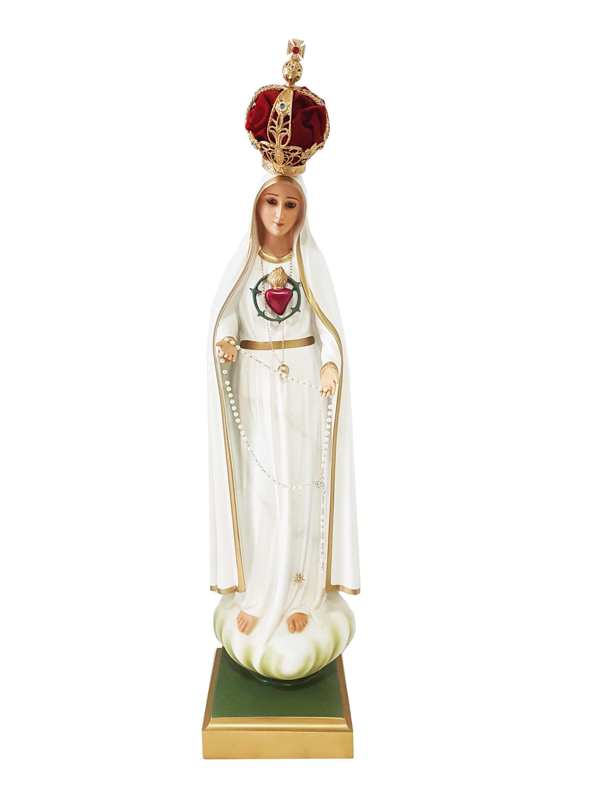 Imagem do Imaculado Coração de Fátima 55 cm-TerraCotta Arte Sacra