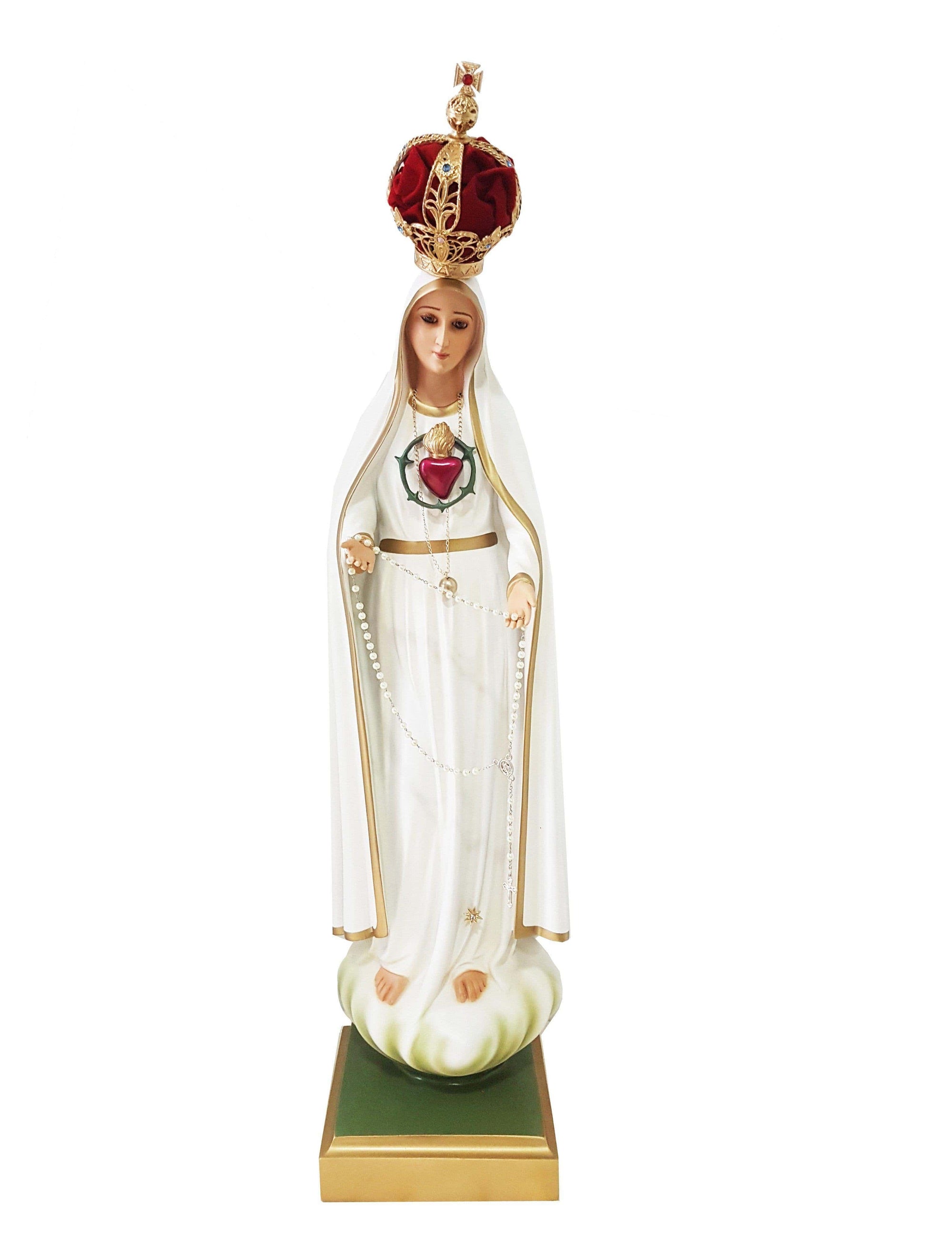 Imagem do Imaculado Coração de Fátima 55 cm-TerraCotta Arte Sacra