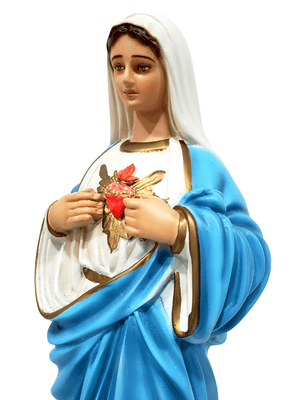 Imagem do Imaculado Coração de Maria 30 cm-TerraCotta Arte Sacra