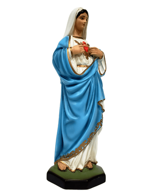 Imagem do Imaculado Coração de Maria 30 cm-TerraCotta Arte Sacra
