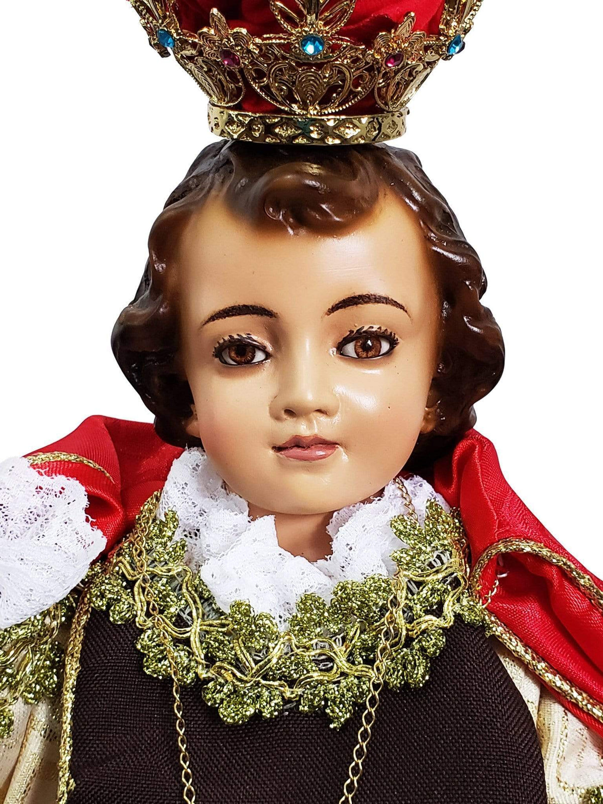 Imagem do Menino Jesus de Praga em Pó de Mármore 43 cm com Olhos de Vidro-TerraCotta Arte Sacra
