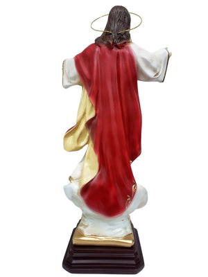 Imagem do Sagrado Coração de Jesus Barroco Português 40 cm-TerraCotta Arte Sacra