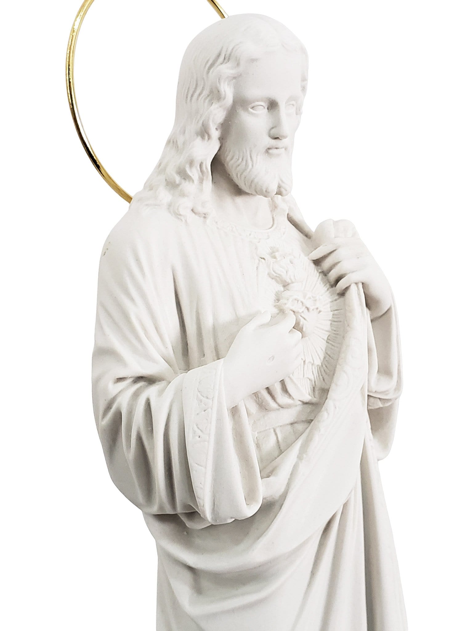 Imagem do Sagrado Coração de Jesus em Pó de Mármore 30 cm-TerraCotta Arte Sacra