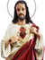 Imagem do Sagrado Coração de Jesus em Pó de Mármore 63 cm com Olhos de Vidro-TerraCotta Arte Sacra