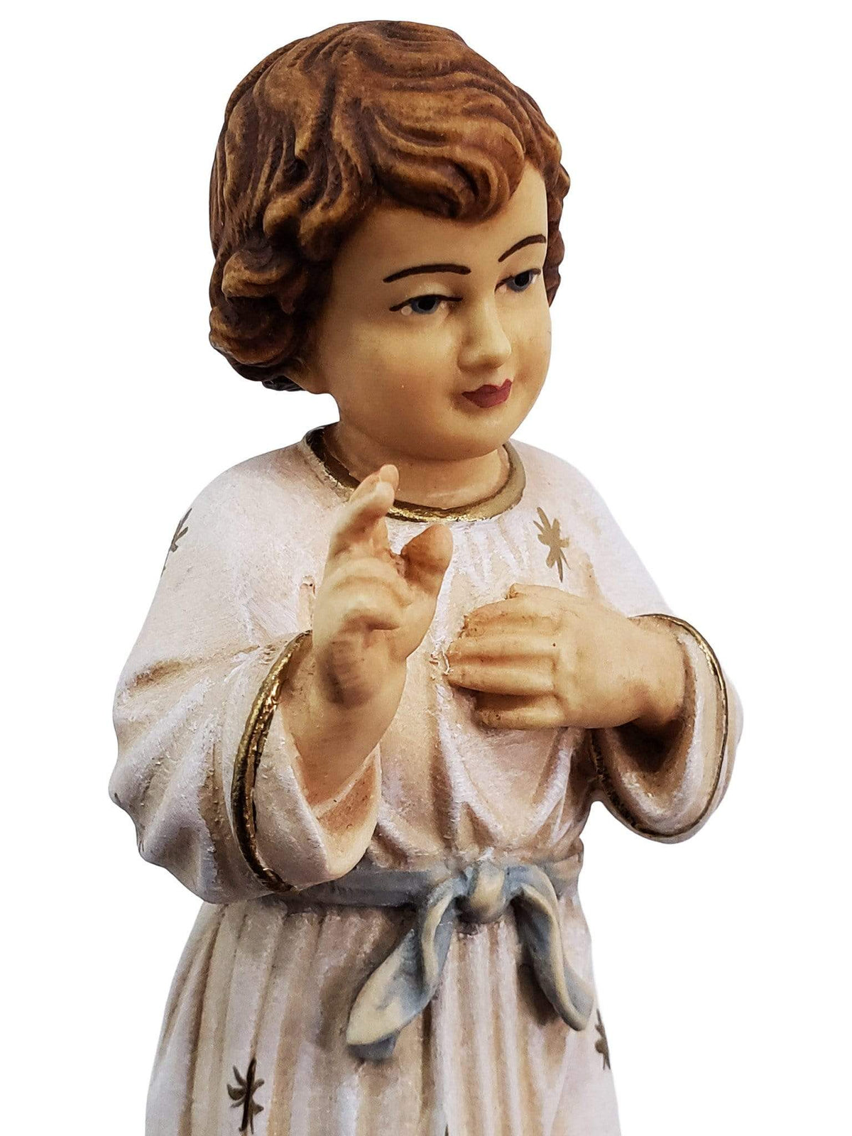 Jesus Criança de Madeira Italiana de 15 cm-TerraCotta Arte Sacra