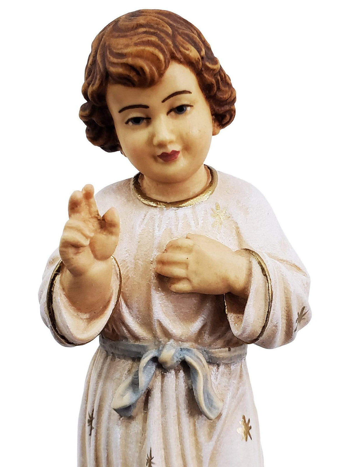 Jesus Criança de Madeira Italiana de 15 cm-TerraCotta Arte Sacra