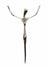 Jesus Ressuscitado de Aço Galvanizado Prata 22 cm-TerraCotta Arte Sacra