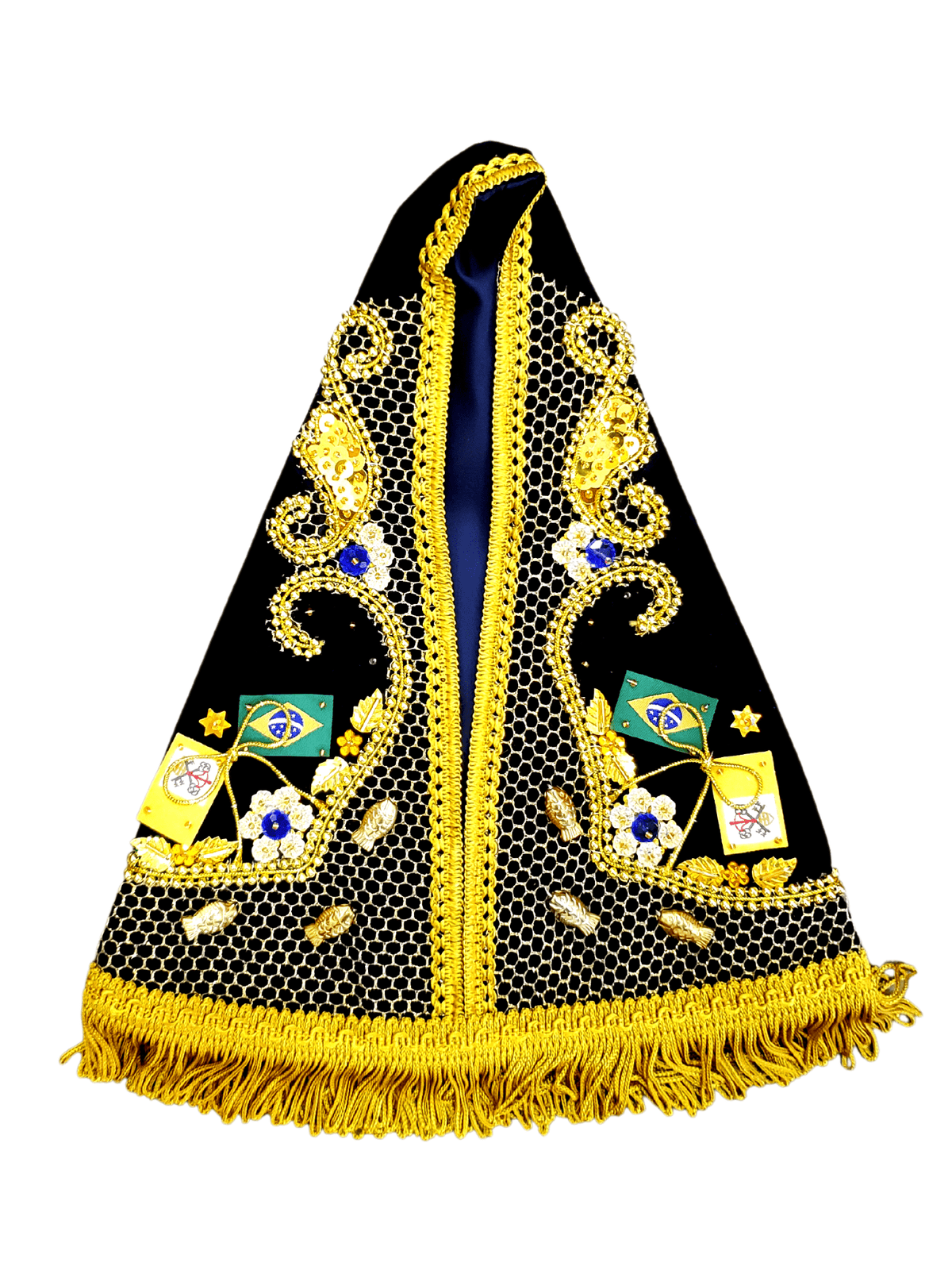 Manto Pesca Milagrosa de Nossa Senhora Aparecida de 30 cm-TerraCotta Arte Sacra