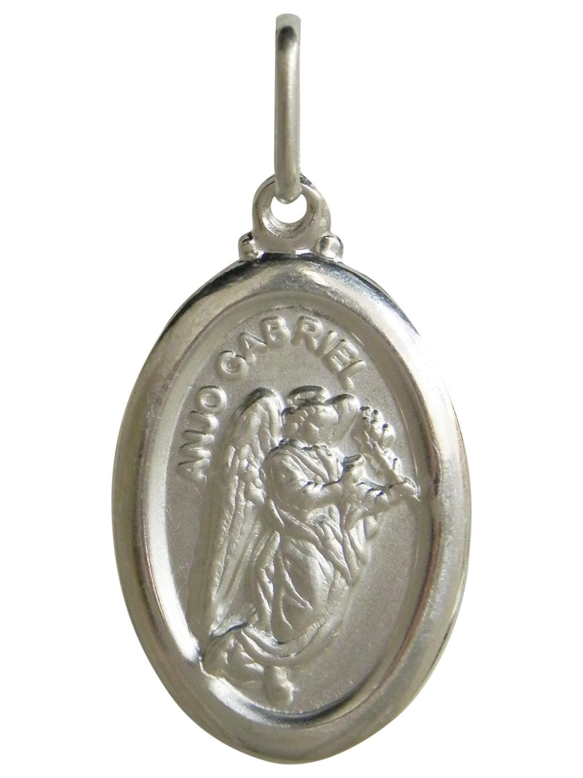 Medalha Arcanjo Gabriel dupla face-TerraCotta Arte Sacra