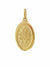 Medalha Milagrosa de Nossa Senhora das Graças de Prata de Lei 925 com Banho de Ouro 18 k-TerraCotta Arte Sacra