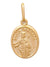 Medalha Santa Bárbara em Prata 925 Com Banho de Ouro-TerraCotta Arte Sacra