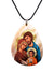 Medalha de Madrepérola Ícone da Sagrada Família-TerraCotta Arte Sacra