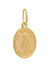 Medalha de Nossa Senhora Aparecida de Prata de Lei 925 com Banho de Ouro 18 k-TerraCotta Arte Sacra