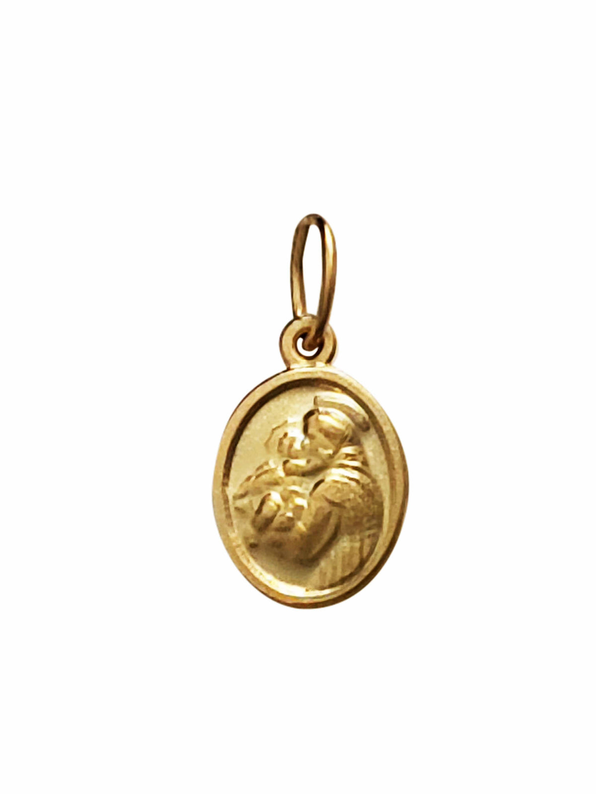 Medalha de Santo Antônio Prata com Banho de Ouro-TerraCotta Arte Sacra