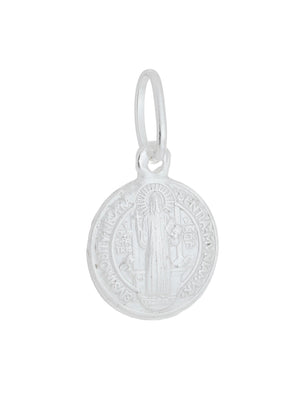 Medalha de São Bento de Prata de Lei 925-TerraCotta Arte Sacra