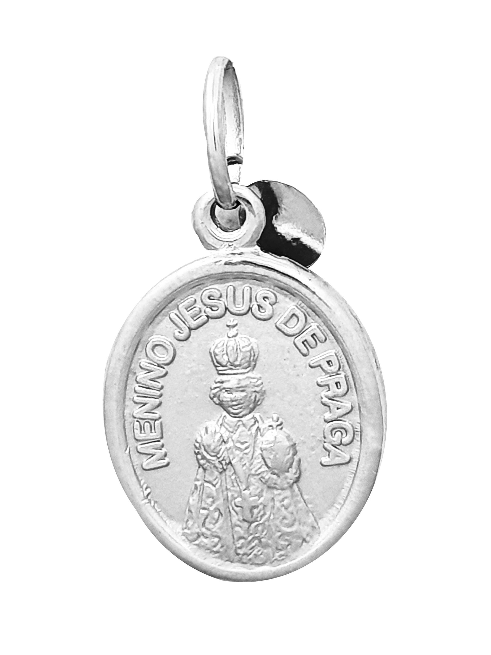 Medalha do Menino Jesus de Praga Prata de Lei 925-TerraCotta Arte Sacra