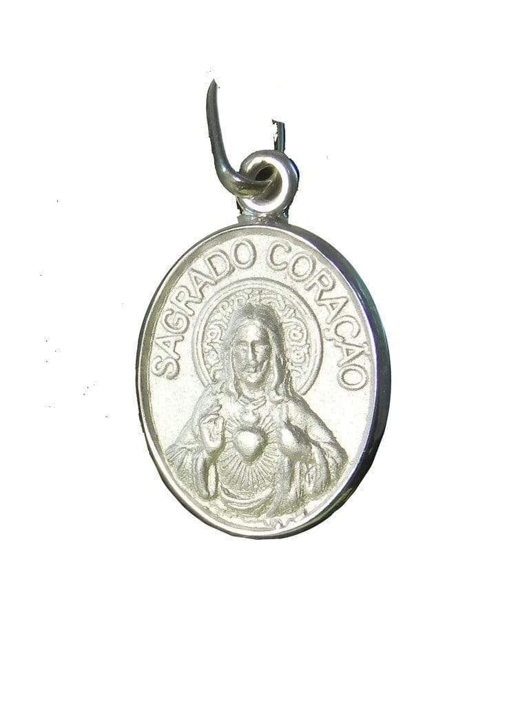 Medalha do Sagrado Coração de Jesus 1.7-TerraCotta Arte Sacra