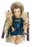 Menino Jesus em Pó de Mármore 26 cm Azul Perolizado-TerraCotta Arte Sacra