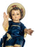 Menino Jesus em Pó de Mármore 26 cm Azul Perolizado-TerraCotta Arte Sacra